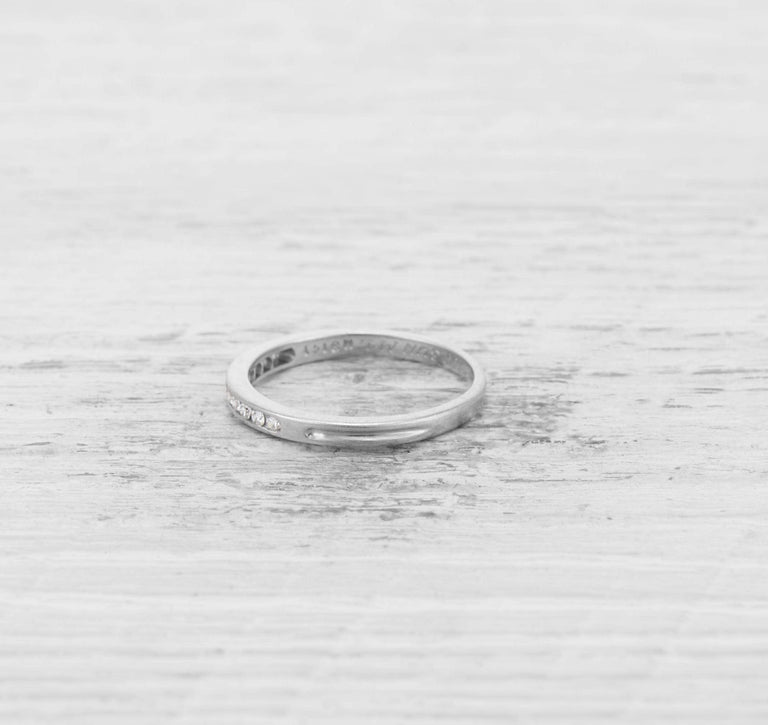 ART DECO TIFFANY DIAMOND WEDDING BAND