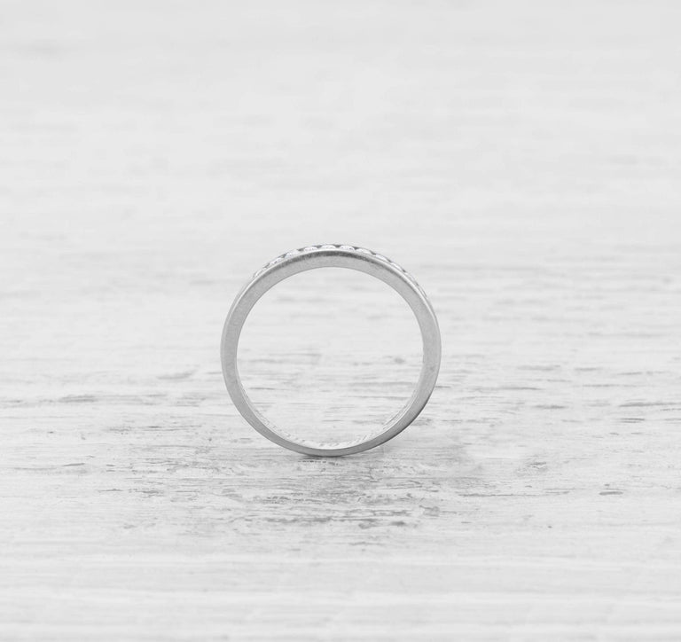 ART DECO TIFFANY DIAMOND WEDDING BAND