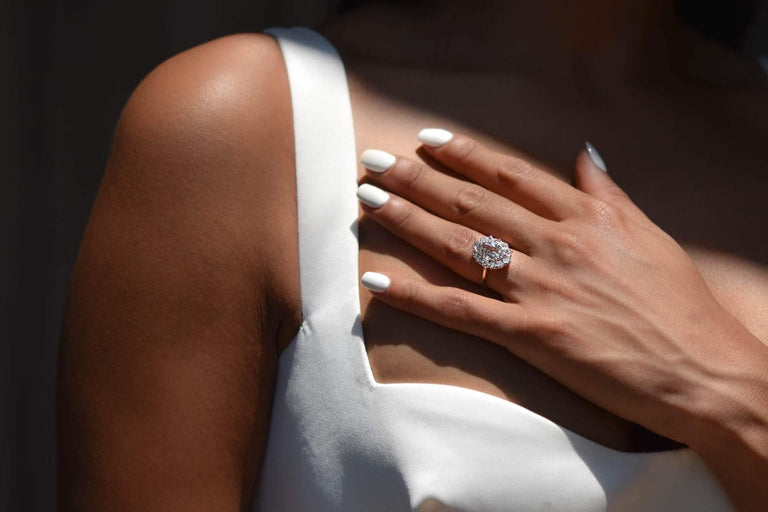 Late Victorian 1.53 Oval Cut Diamond Engagement Ring