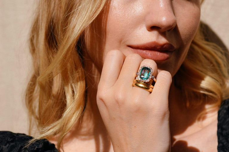 Late Victorian 2.20 Carat Colombian Emerald and Diamond Ring