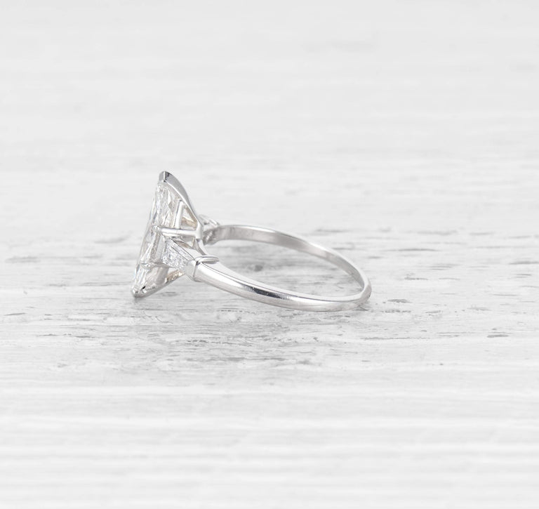 VINTAGE 1.98 CARAT MARQUISE-CUT DIAMOND ENGAGEMENT RING