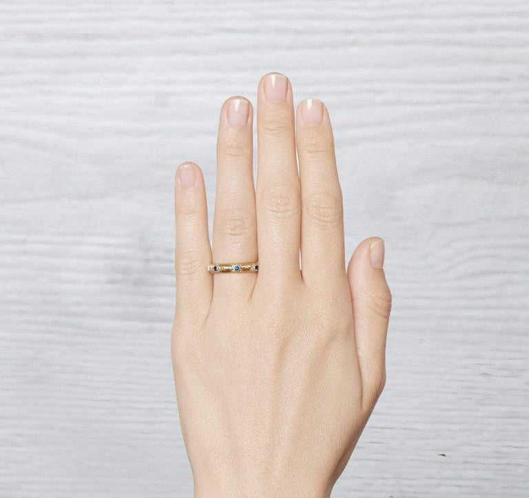 Vintage Buccellati Gold and Sapphire Band